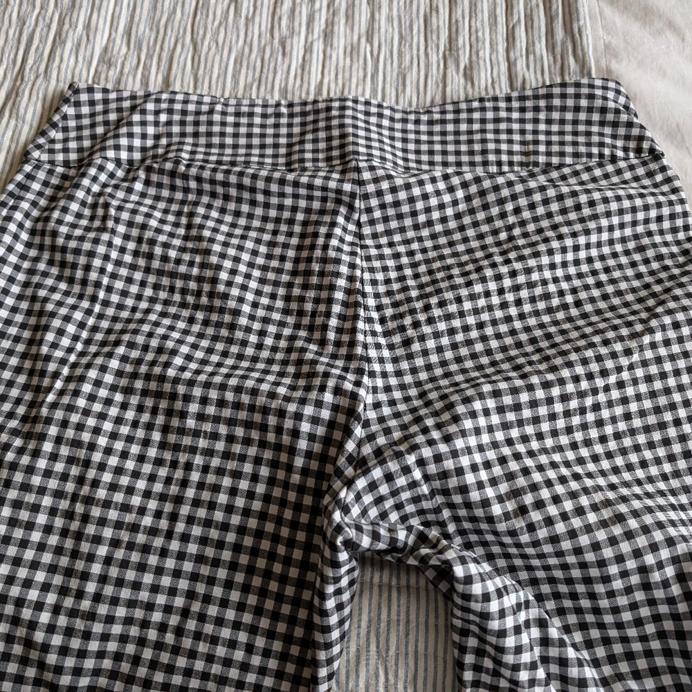 Black and White Checkered Pants Zac & Rachel Cropped XL